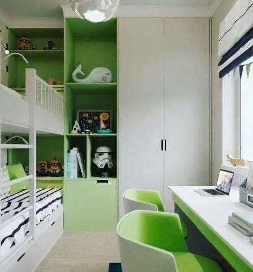 Зеленые акценты. В оформлении интерьера. 02