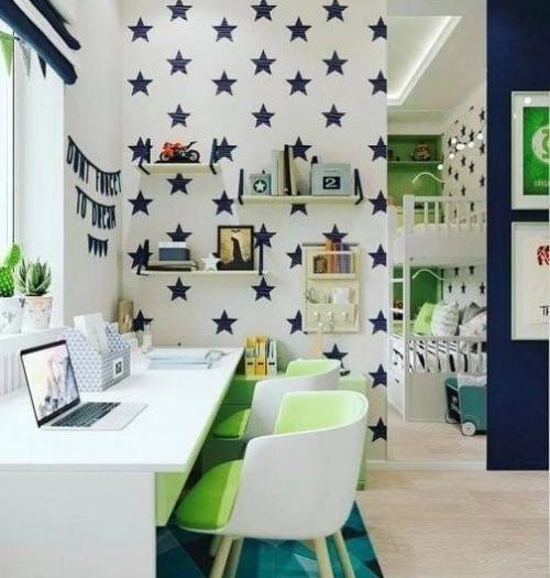 Зеленые акценты. В оформлении интерьера. 01