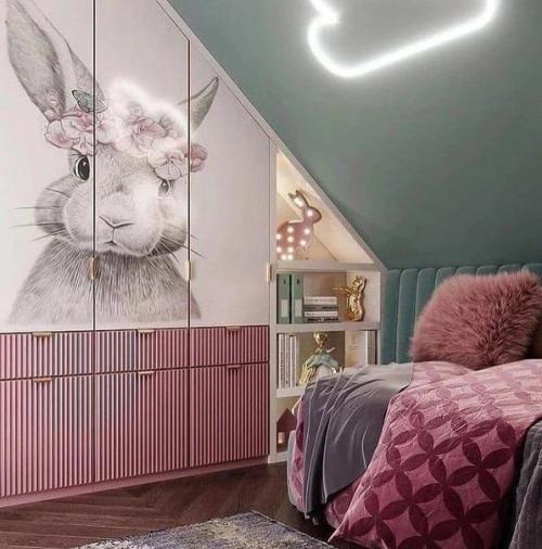 Вот такая комната для девочки.