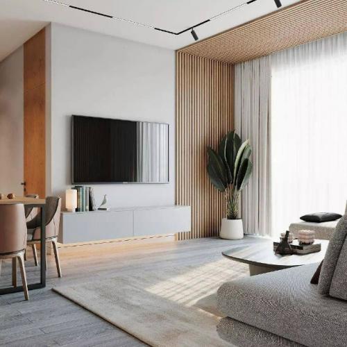 Кухня - гостиная с природным характером. 09