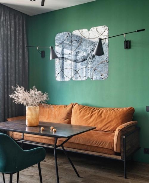 Строгий интерьер с применением четких линий. 01