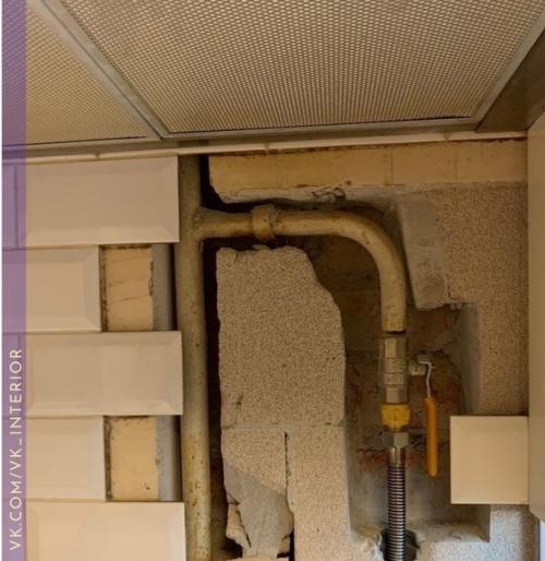Крутая идея, чтоб спрятать трубы. 04
