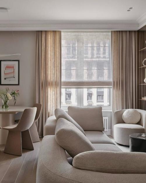 Светлый интерьер для отца и дочери - студентки. 02