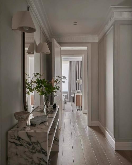 Светлый интерьер для отца и дочери - студентки. 06