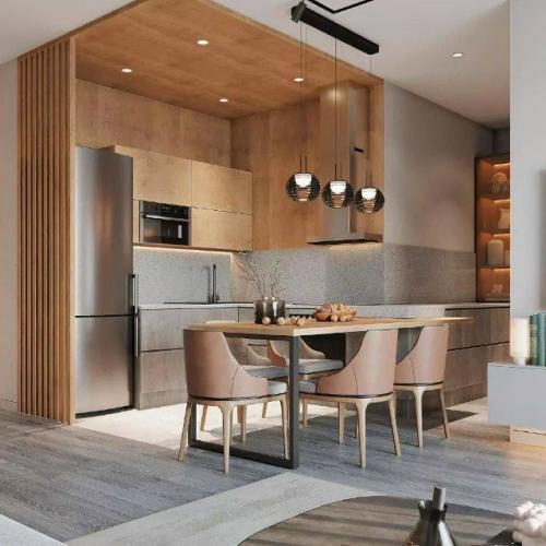 Кухня - гостиная с природным характером. 06