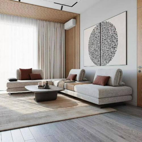 Кухня - гостиная с природным характером. 01