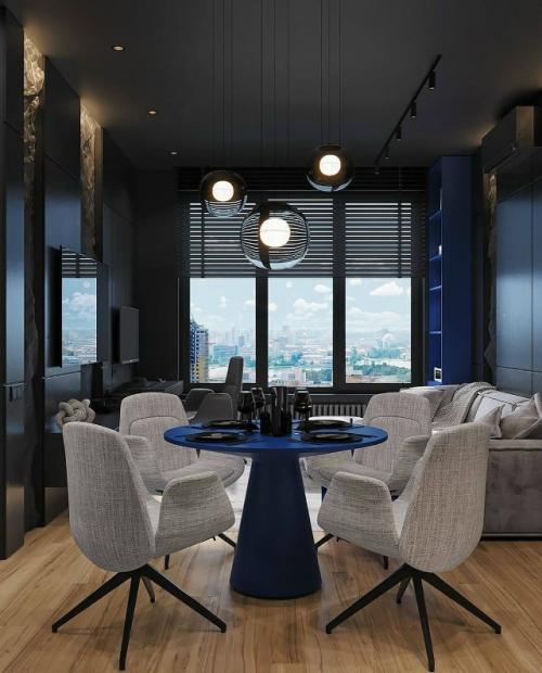 Минималистичное пространство в графитовых тонах. 05