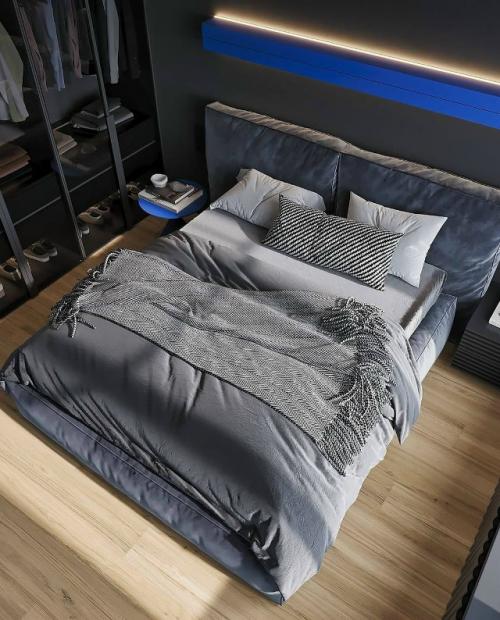 Минималистичное пространство в графитовых тонах. 09