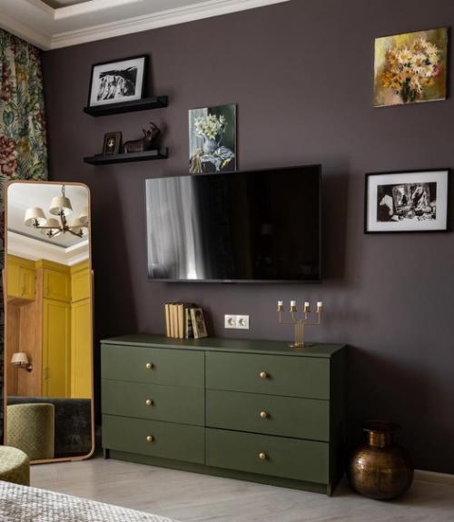 Яркие цвета во всех комнатах, кроме детской. 01