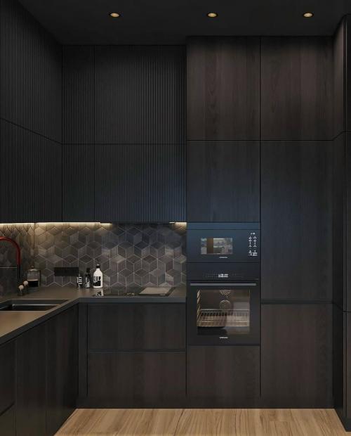 Минималистичное пространство в графитовых тонах. 07