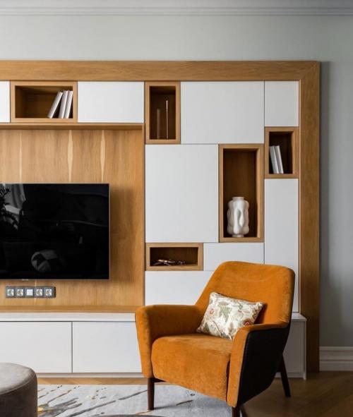 Яркие цвета во всех комнатах, кроме детской. 02