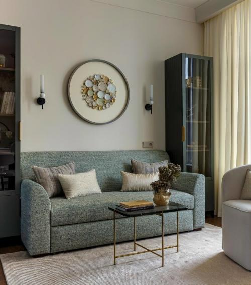 Бежевый интерьер с настроением тихого моря. 04