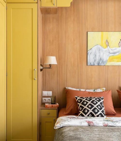 Яркие цвета во всех комнатах, кроме детской. 05