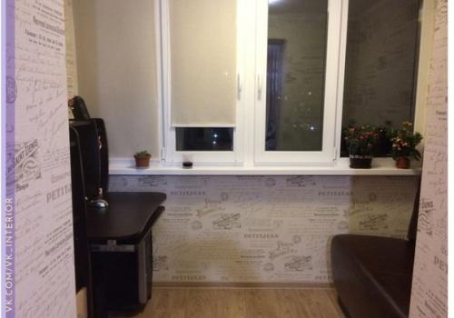 Мы превращаем балкон в кабинет для работы. 02