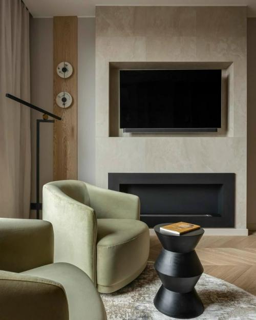 Спокойный интерьер в природной палитре для мамы и сына. 03