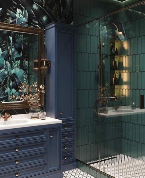 Смелое решение для интерьера санузла. 03