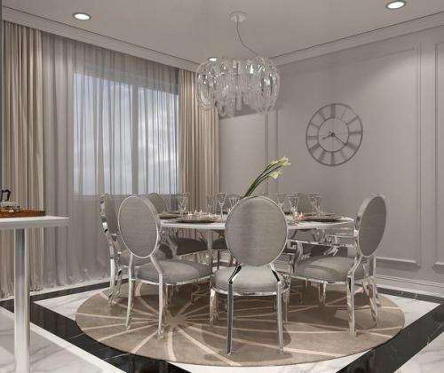 Проект дизайна кухни и столовой зоны. 01