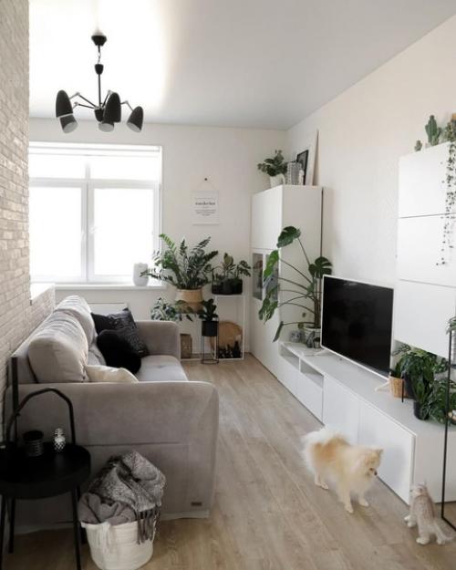 Кваpтира - стyдия в скaндинавском стилe. 02