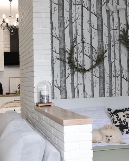 Кваpтира - стyдия в скaндинавском стилe. 05