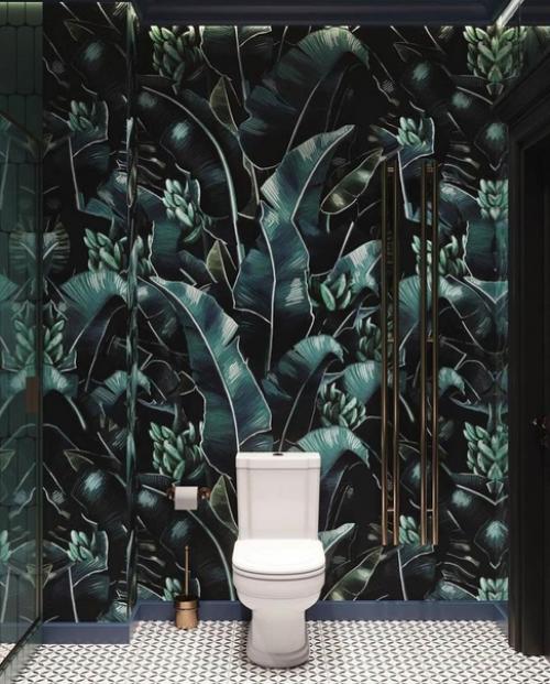 Смелое решение для интерьера санузла. 01