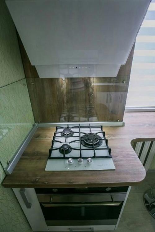 Закруглённые шкафы понравились.