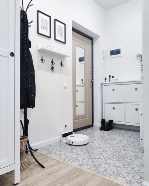 Кваpтира - стyдия в скaндинавском стилe. 07