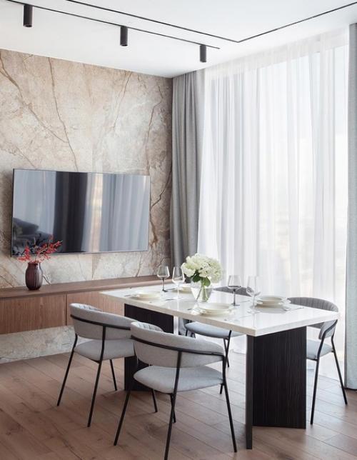 Современный, стильный интерьер квартиры, которая предназначается для сдачи. 02