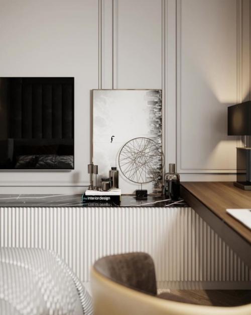 Интересный дизайн. В котором главной фишкой стало использование повторяющихся ритмичных деталей. 03