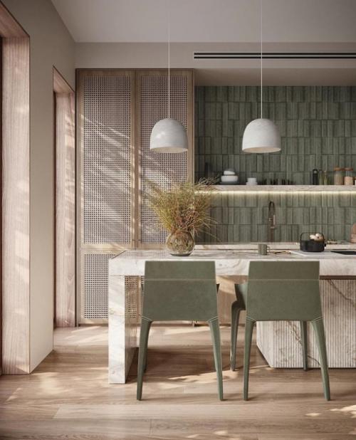 Спокойный интерьер, практически монохромный. 02