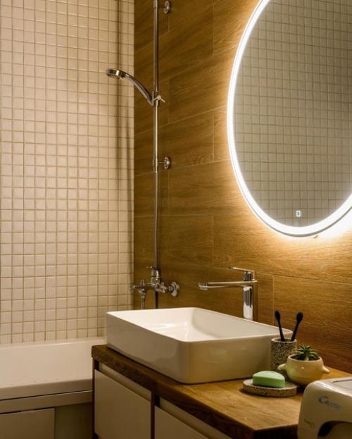 Комфортная трешка.  В каждом помещении использованы интересные методы оформления и отделки. 02