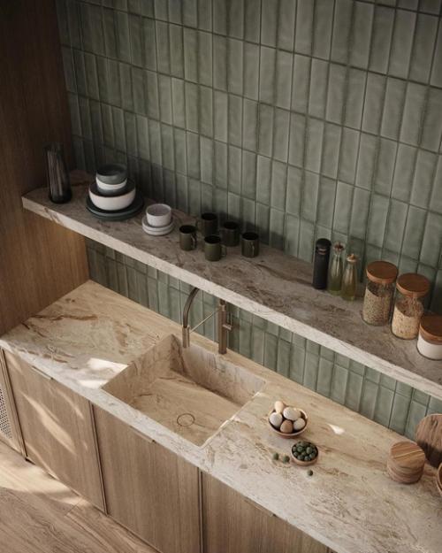 Спокойный интерьер, практически монохромный. 01