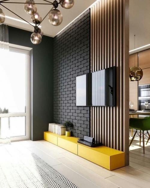 Современный интерьер в просторной квартире 72 кв. 04