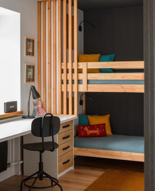 Комфортная трешка.  В каждом помещении использованы интересные методы оформления и отделки. 04