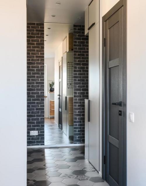 Комфортная трешка.  В каждом помещении использованы интересные методы оформления и отделки. 01