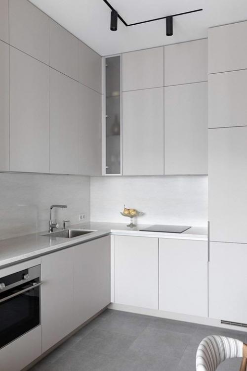 Серый интерьер, в котором тепло. 01