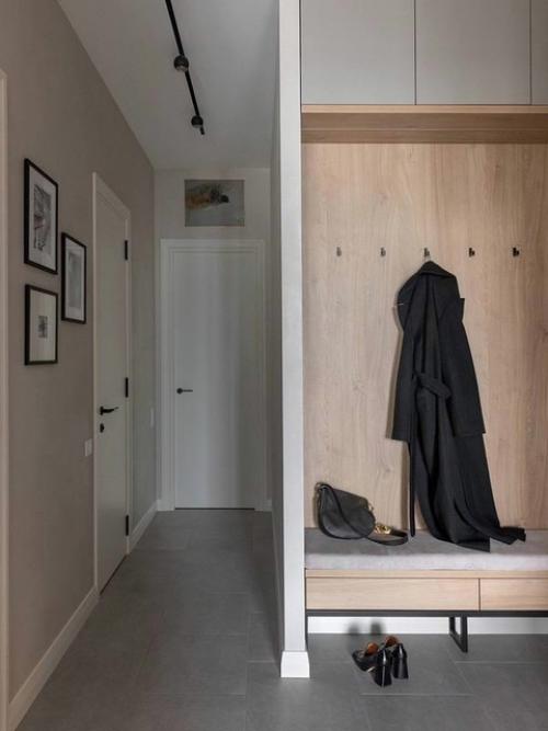 Серый интерьер, в котором тепло. 09