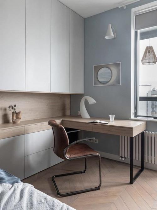 Серый интерьер, в котором тепло. 06