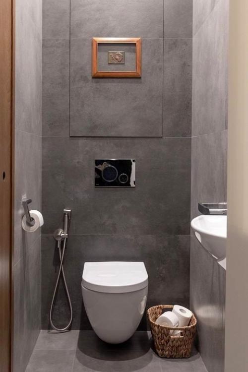 Серый интерьер, в котором тепло. 08