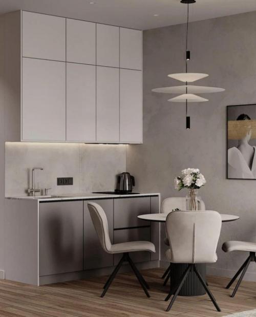 Таким образом, если вам нравятся монохромные интерьеры, присмотритесь к этому дизайну. 01