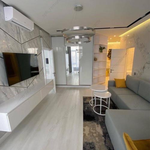 Интерьер кухни - гостиной. 01