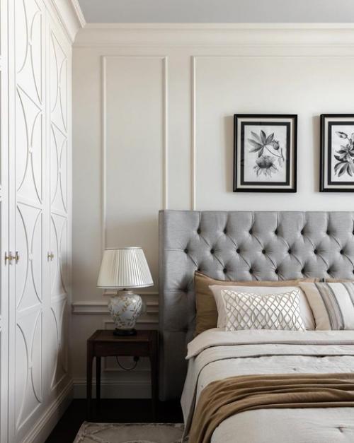 Лаконичный интерьер спальной комнаты. 02