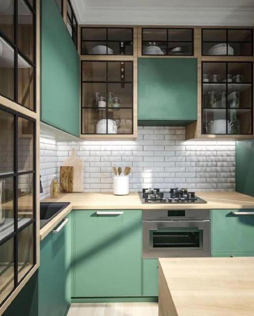 Интересный вариант для переделки небольшой кухни. 02