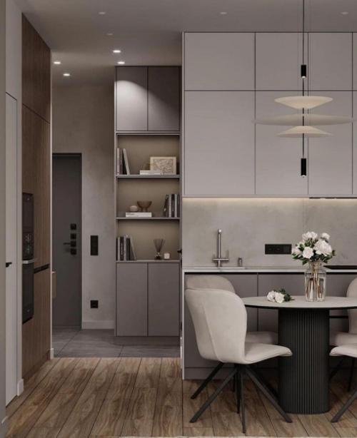 Таким образом, если вам нравятся монохромные интерьеры, присмотритесь к этому дизайну. 03