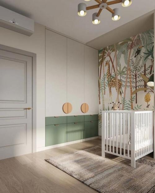 Комната для малютки оформлена.