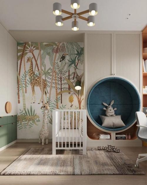 Комната для малютки оформлена. 01