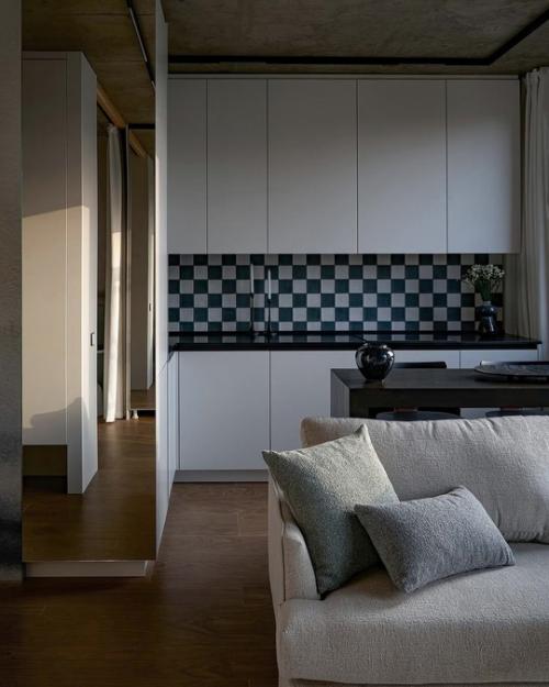 Элегантный интерьер небольшой квартиры в Сочи. 06