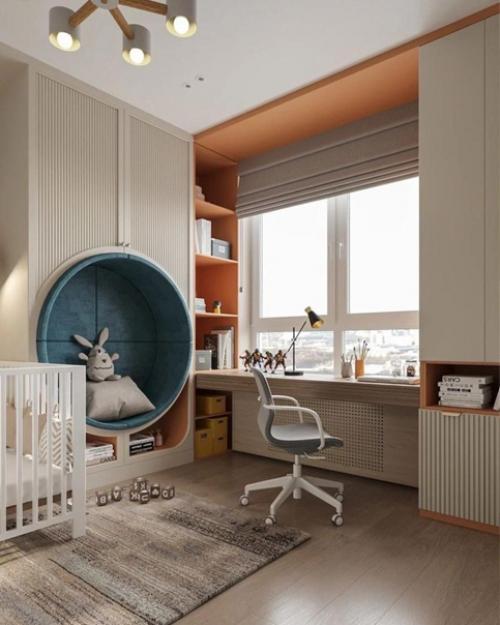 Комната для малютки оформлена. 04