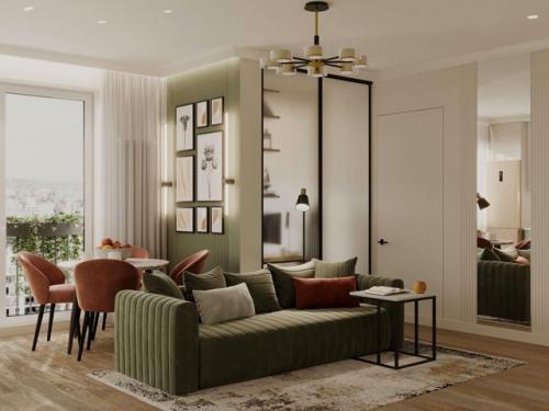 Просторная квартира для молодой семьи с ребёнком. 01