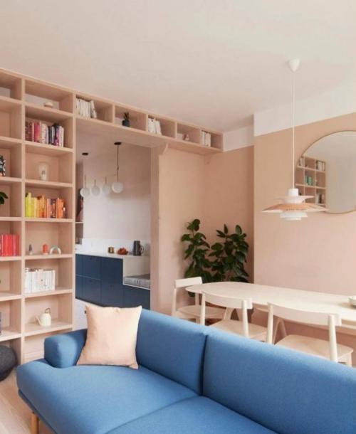 Отличный интерьер. Гостиной - столовой. 01