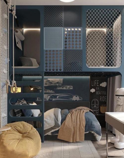 Комната продумана таким образом, чтоб отвечать запросам ребенка. 01